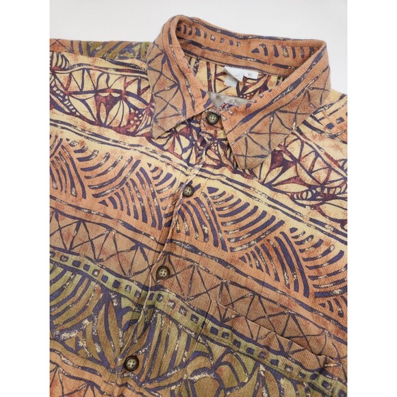 Territory Ahead Shirt Men's XL Short Sleeve Button Up Geometric Aztec Southwest - Picture 1 of 7